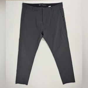 Vuori Aim Pants Stretch Chino Mens 36x31 Gray V431 Golf Travel Lightweight EUC